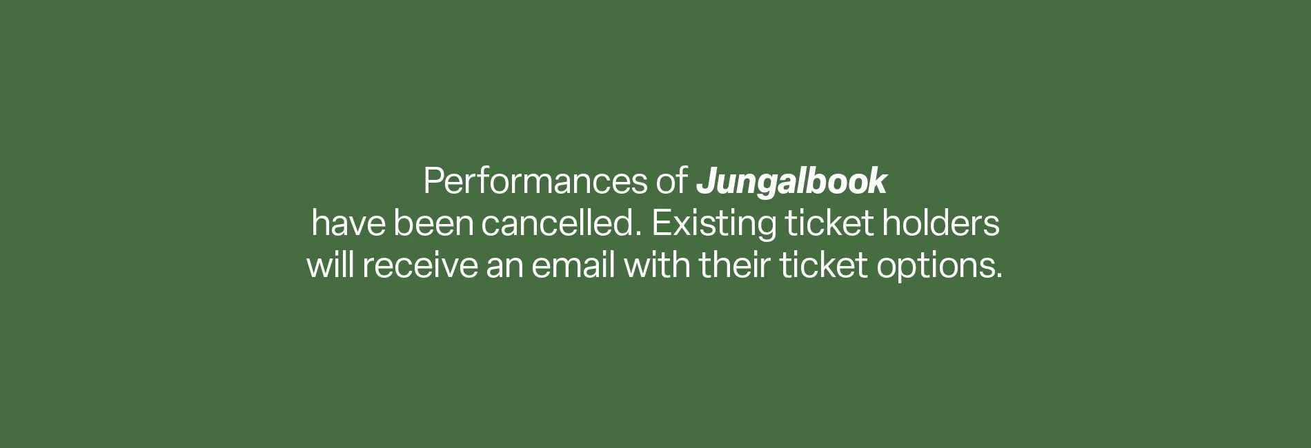 Jungalbook—Student Matinee Performance Jungalbook—Student Matinee Performance